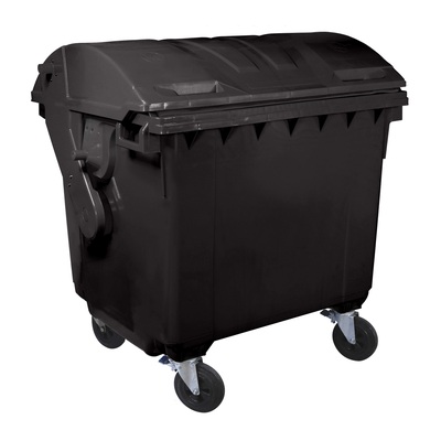 Container 1100L cu capac semi-rotund - Albastru